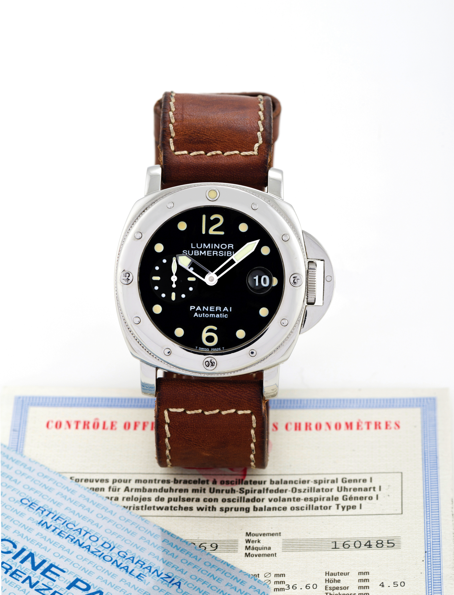 LUMINOR SUBMERSIBLE REF OP 6506 Officine Panerai, Firenze 1860