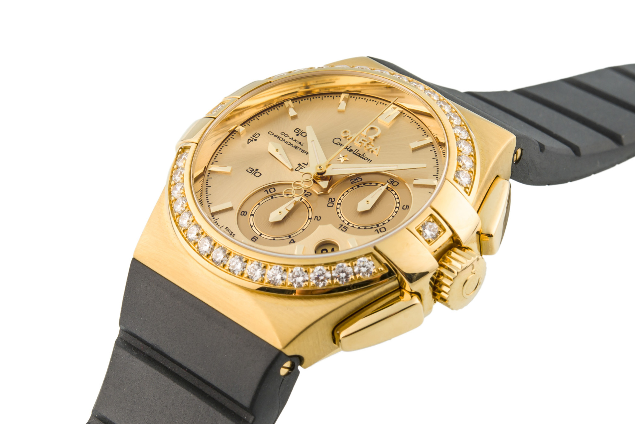 OMEGA, OLYMPIC BEIJING 2008 CHINA, DIAMONDS AND YELLOW GOLD