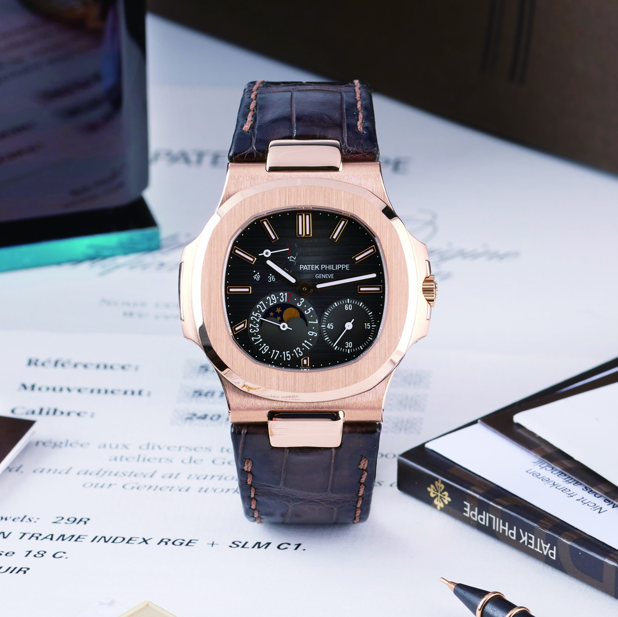 PATEK PHILIPPE REF 5712R 001 NAUTILUS 18K PINK GOLD Hong Kong PATEK PHILIPPE REF 5712R 001 NAUTILUS 18K PINK GOLD Hong Kong
