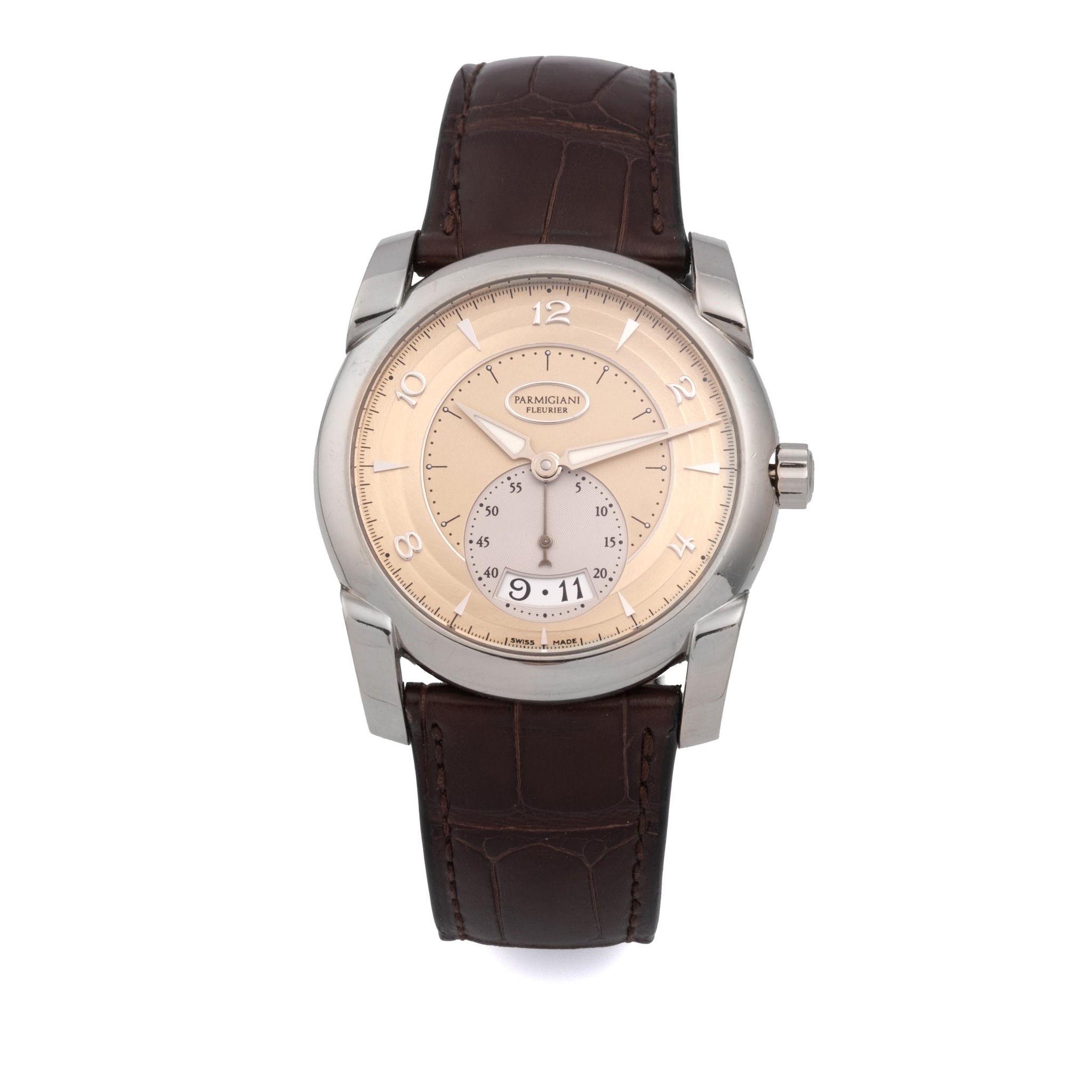 PARMIGIANI FLEURIER SWITZERLAND KALPA TONDA 18K WHITE GOLD 